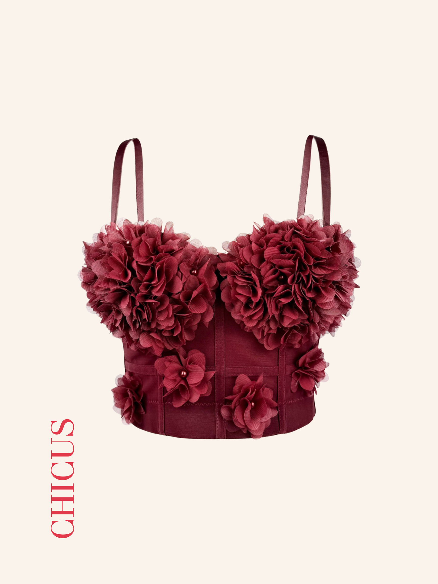 Bella Burgundy Kadın Crop