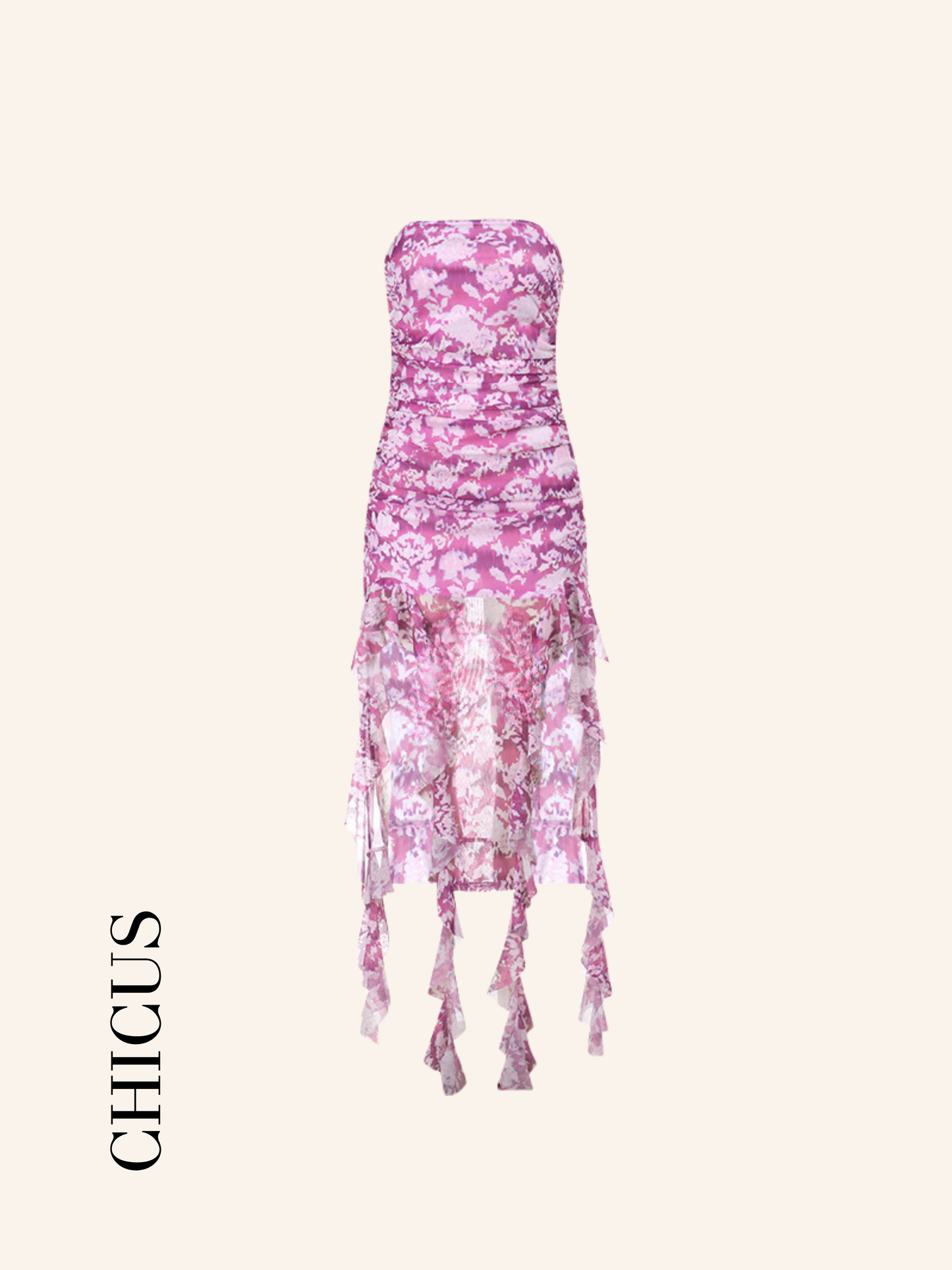 Bondage Pink Kadın Elbise