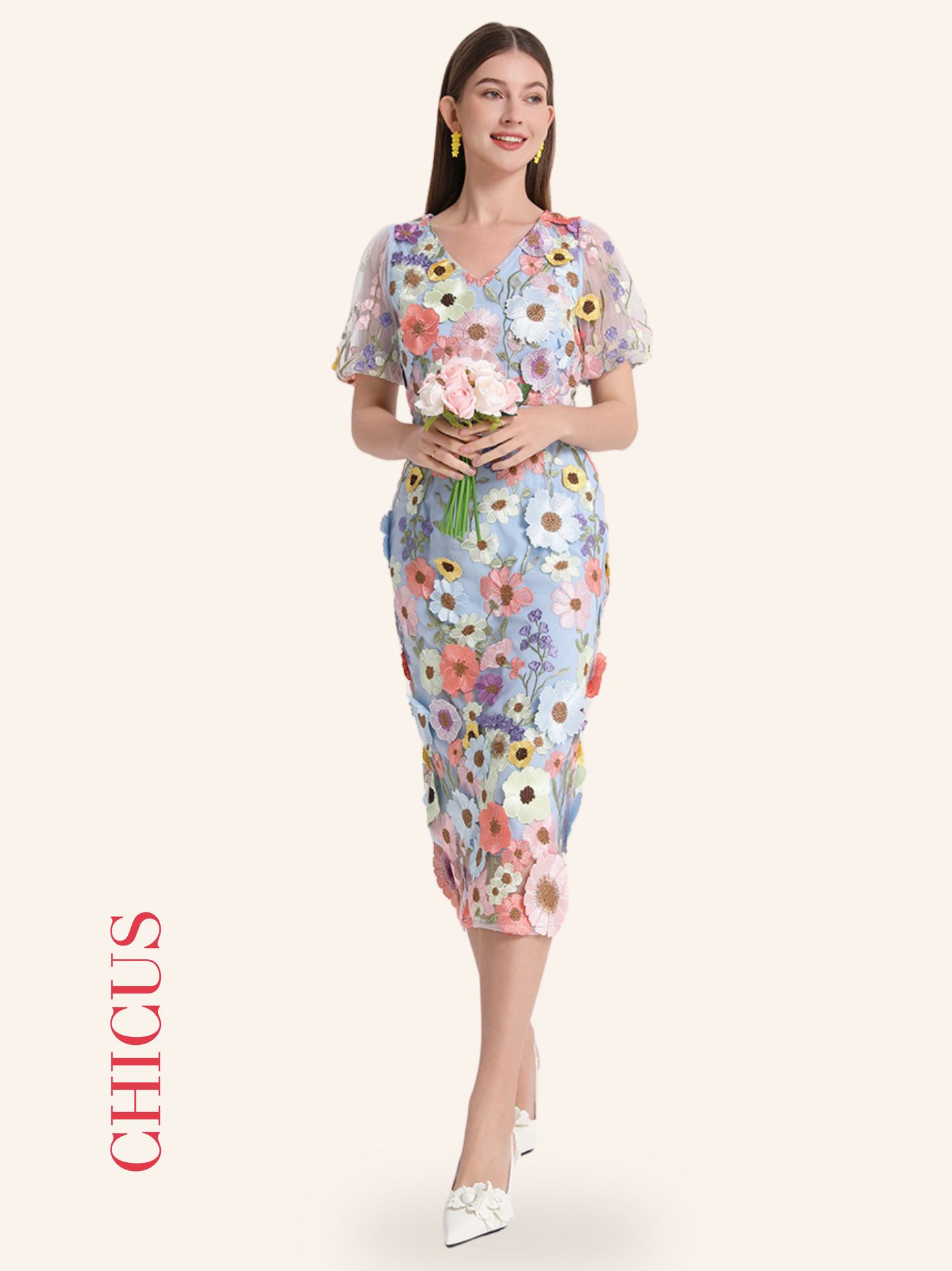 Rainbow Flower Kadın Elbise