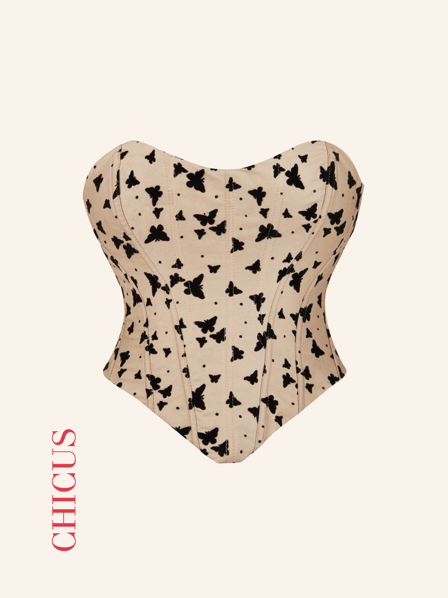 Butterfly Coffie Kadın Crop