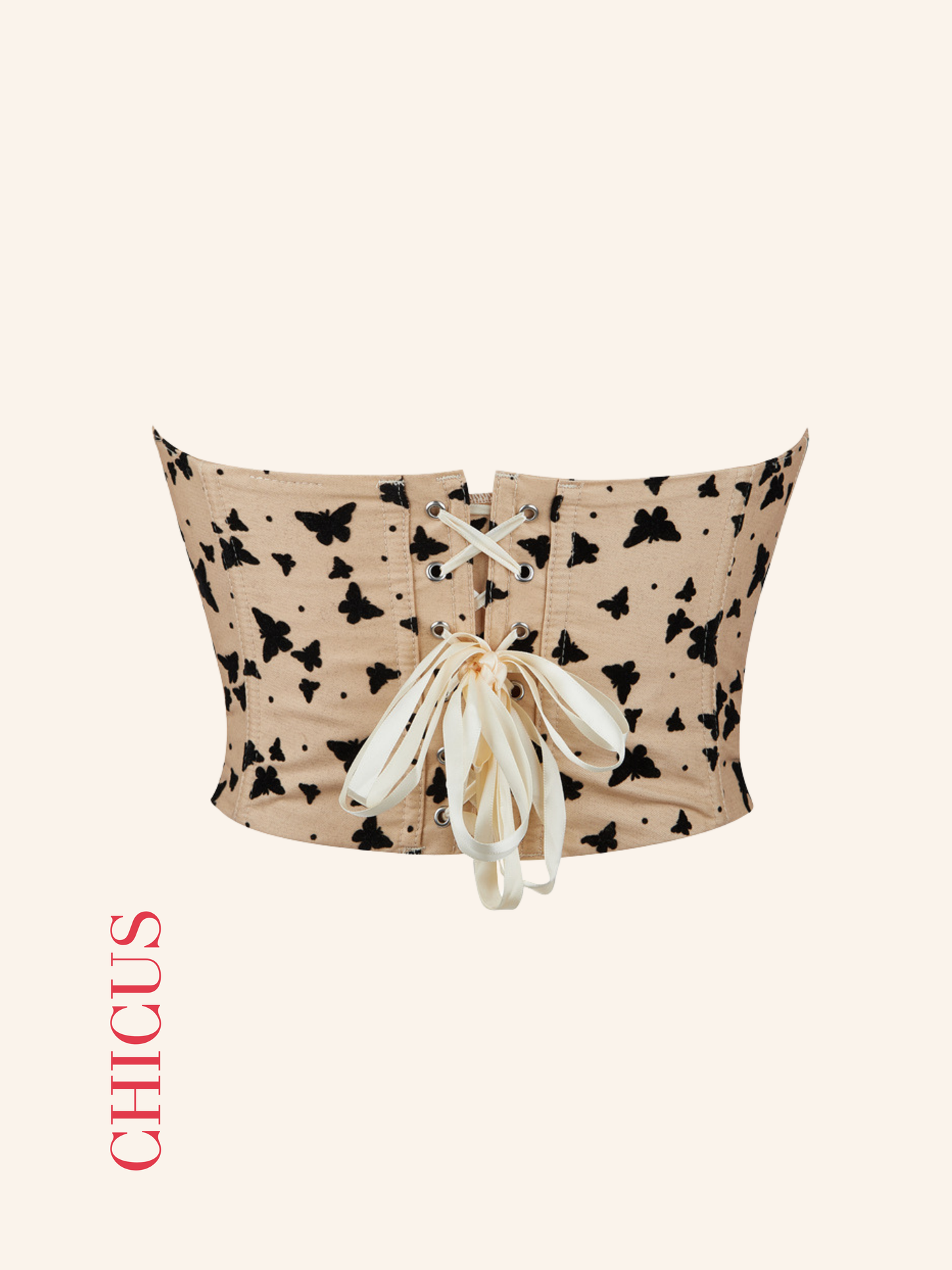 Butterfly Coffie Kadın Crop