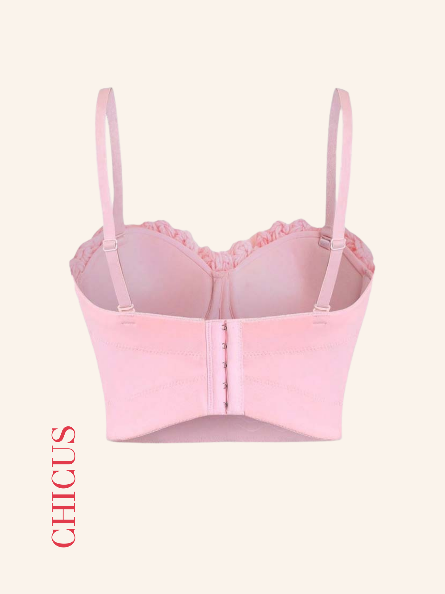 Pinky Flower Kadın Crop