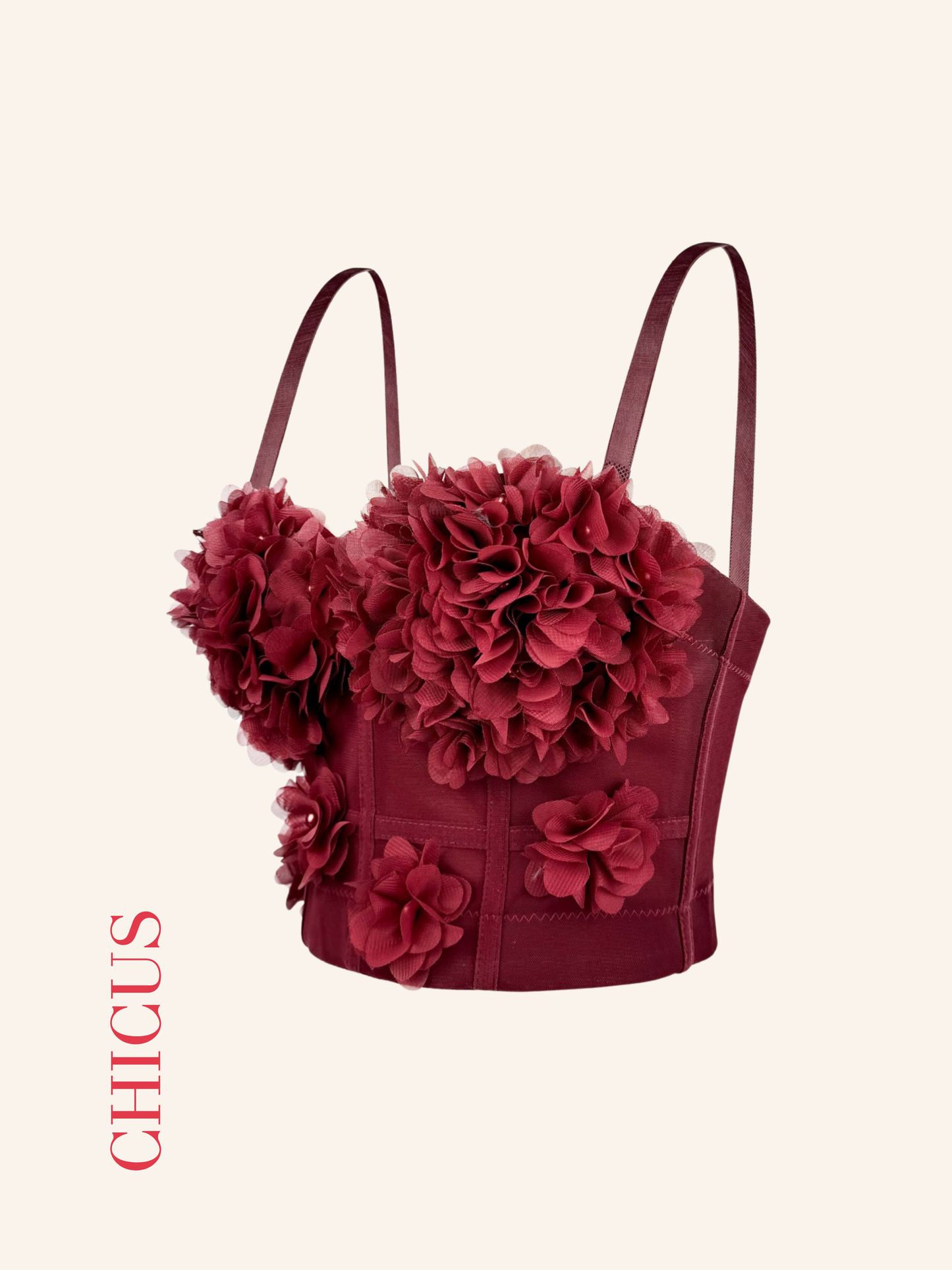 Bella Burgundy Kadın Crop