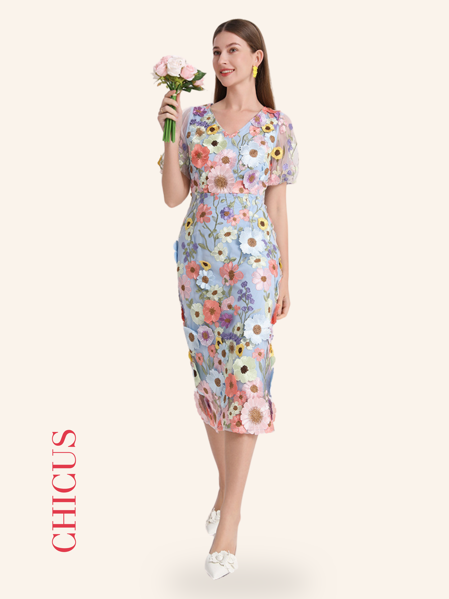 Rainbow Flower Kadın Elbise