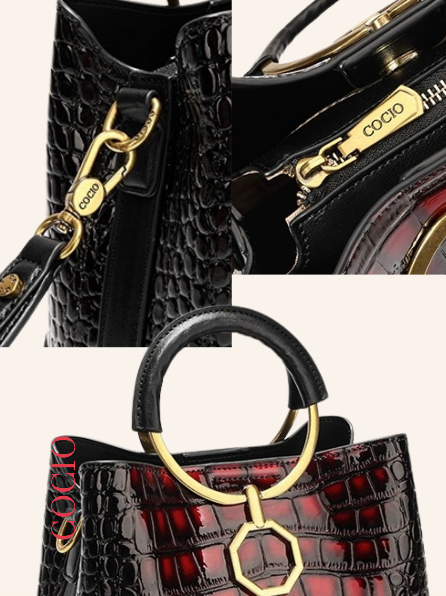 Cocio Red Cayman Series Omuz Çantası