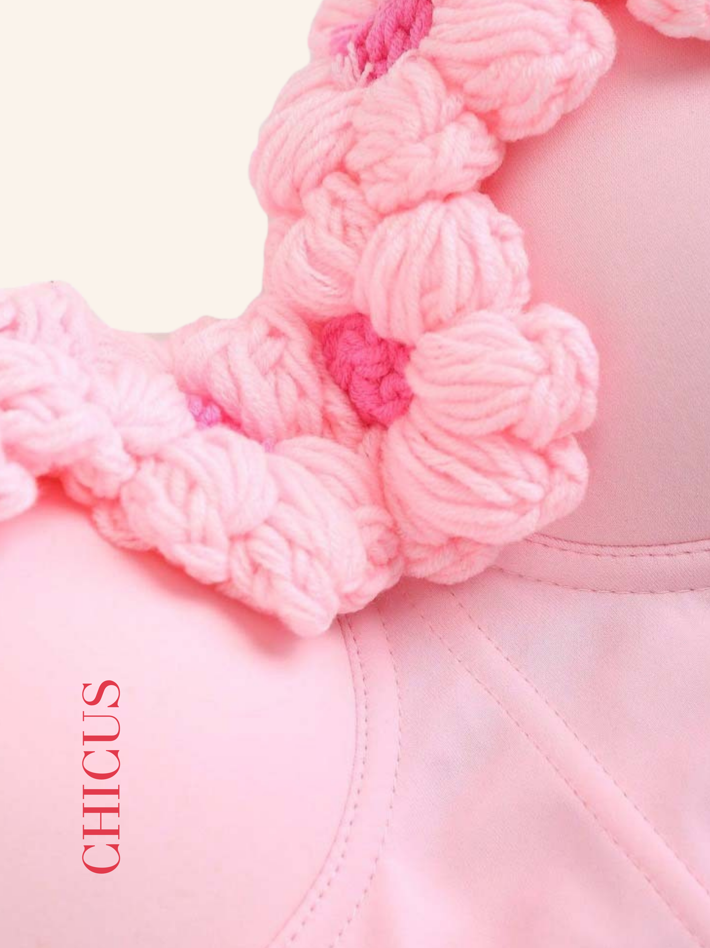 Pinky Flower Kadın Crop