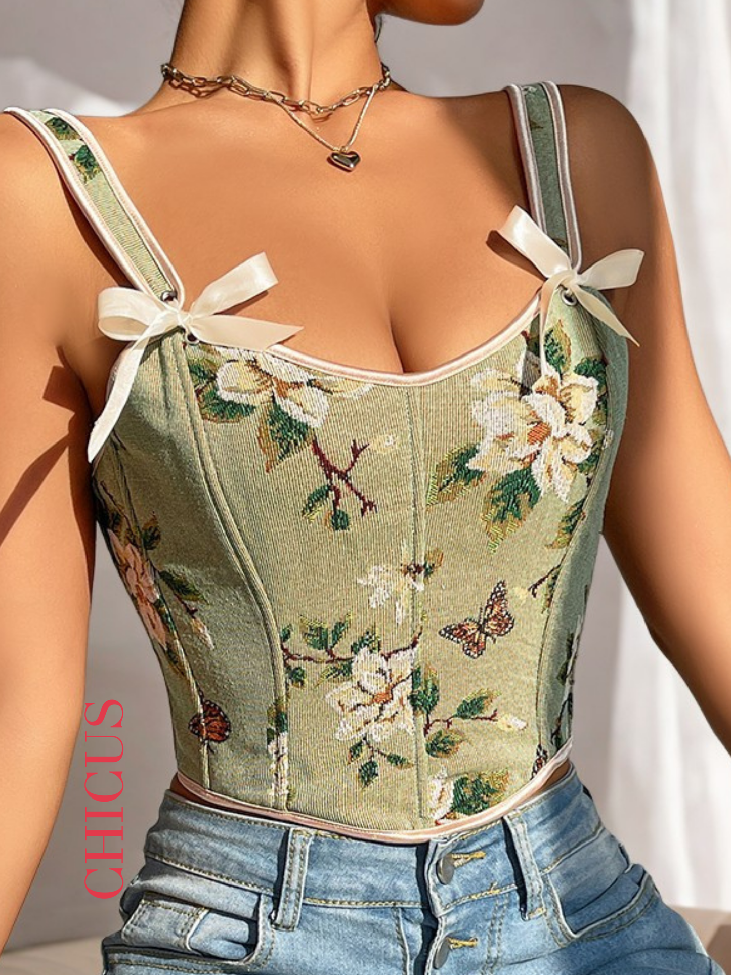 Lousie Green Kadın Crop