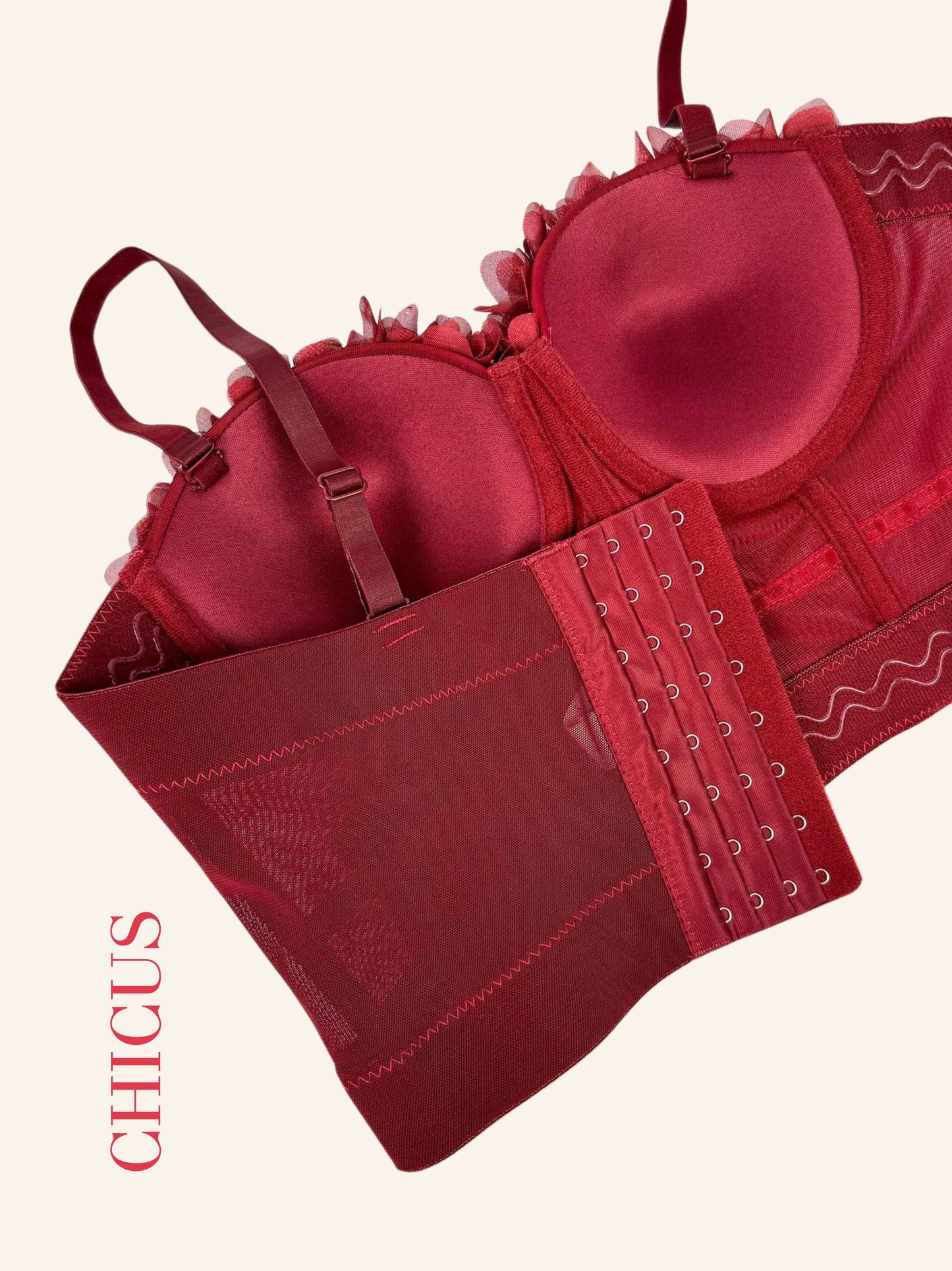 Bella Burgundy Kadın Crop