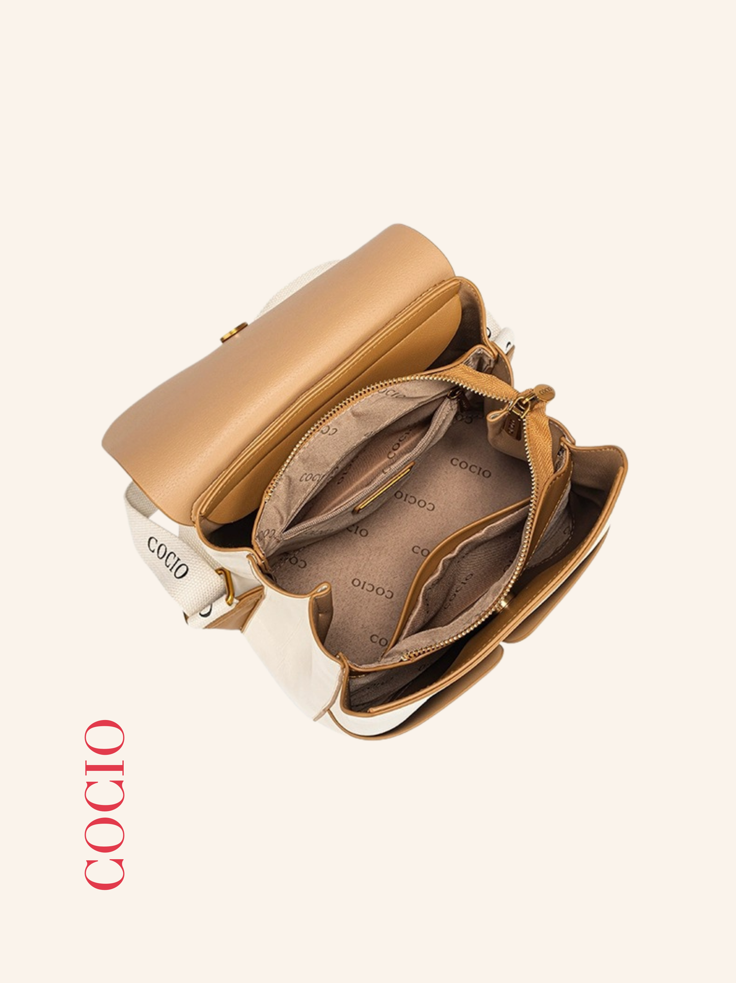 Cocio Beije Coffie Sırt Çantası