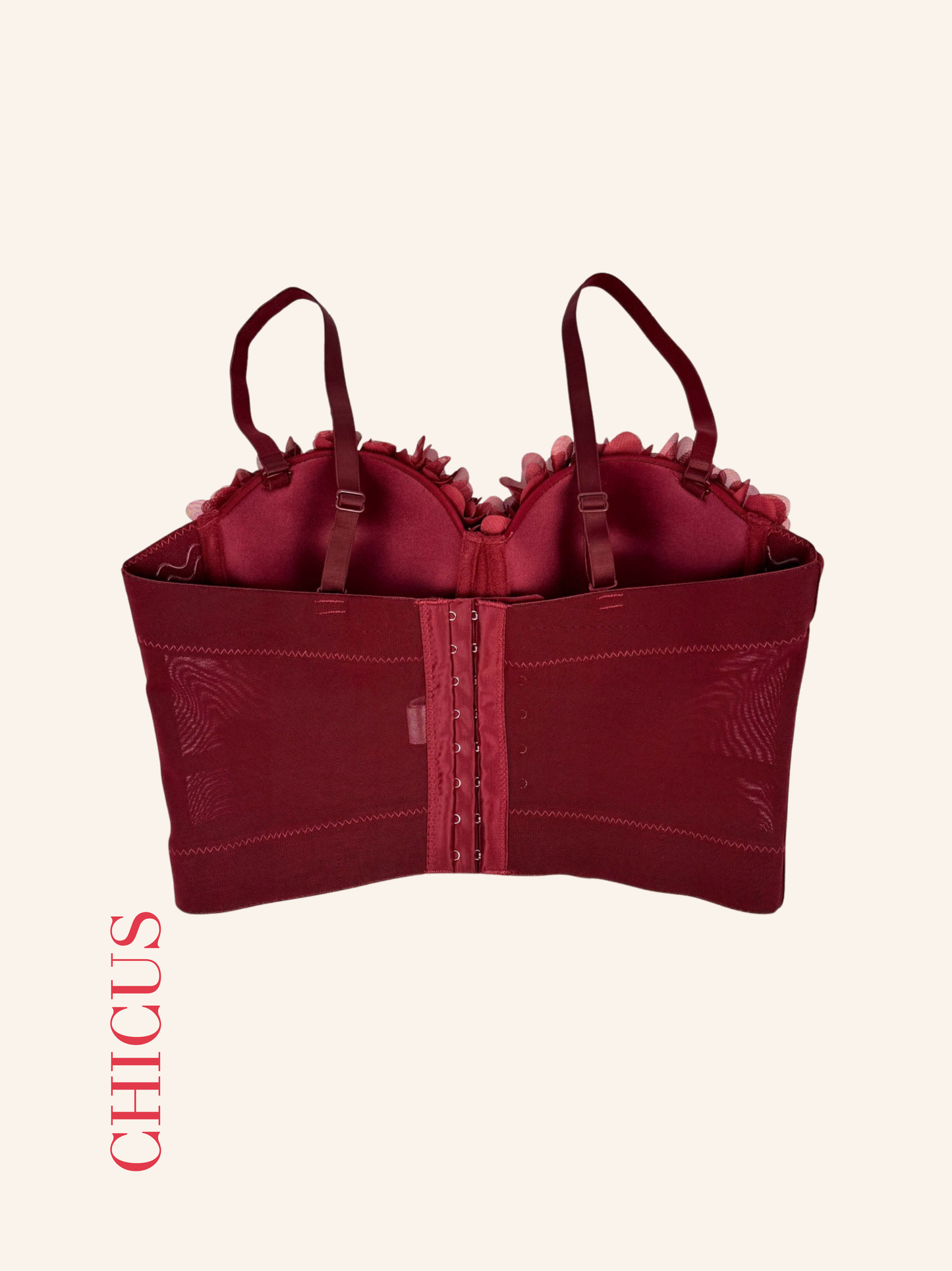 Bella Burgundy Kadın Crop