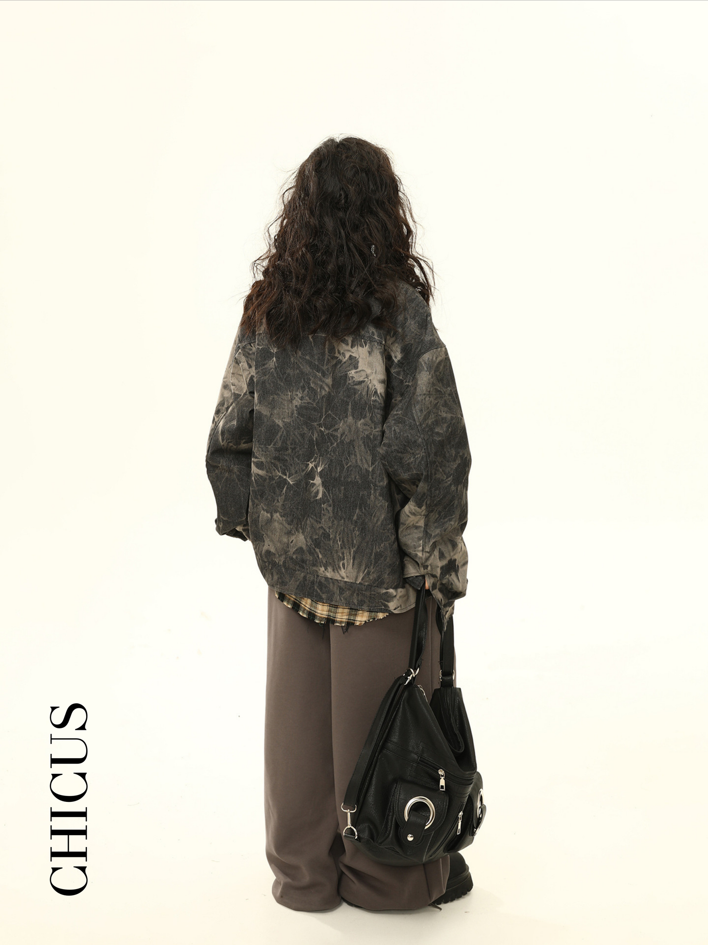 Camouflage Pattern Kadın Kot Ceket