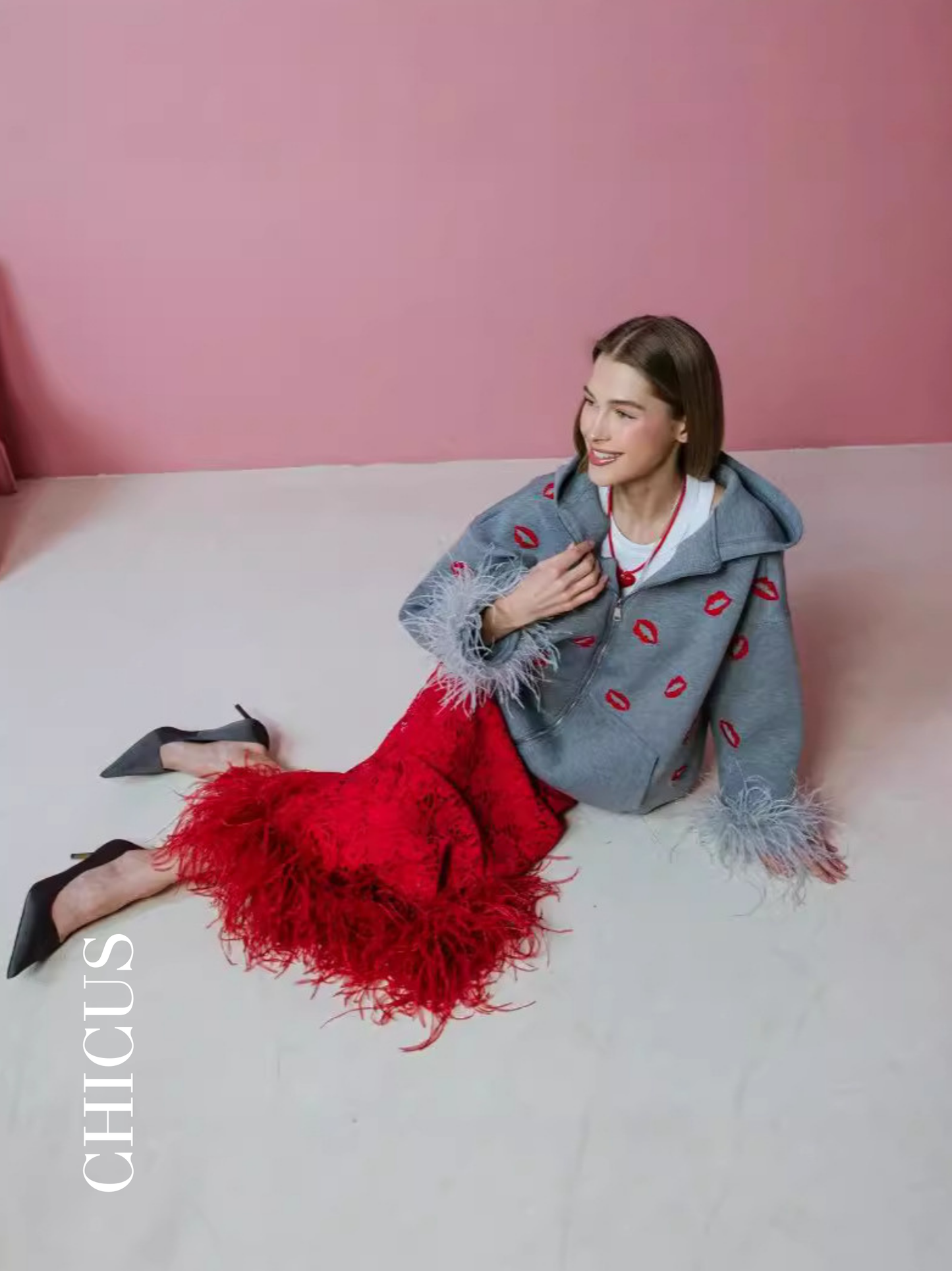 The Kiss That Turns Away Konsept Kadın Ceket