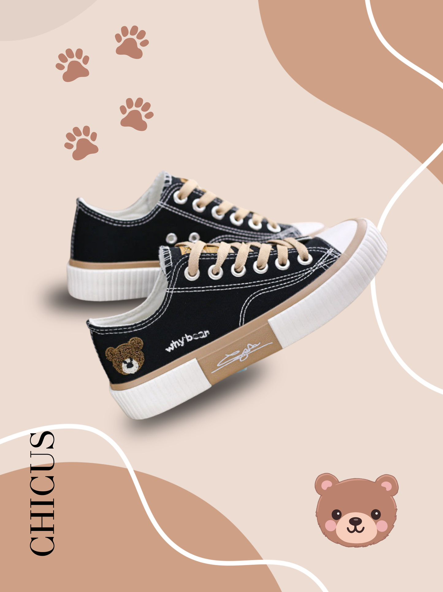 Bear Kadın Canvas Ayakkabı