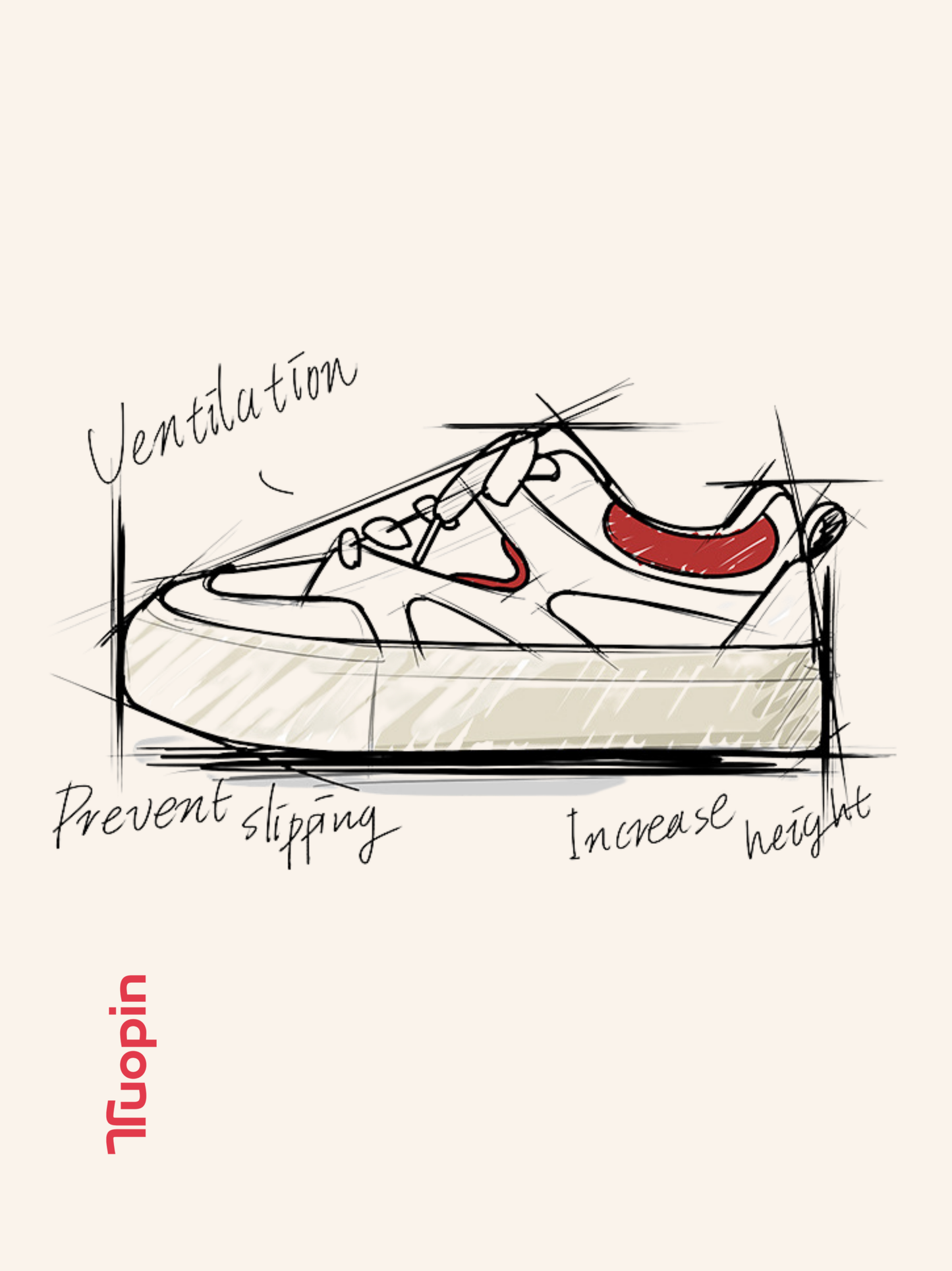 Tuopin Curve Unisex Sneakers