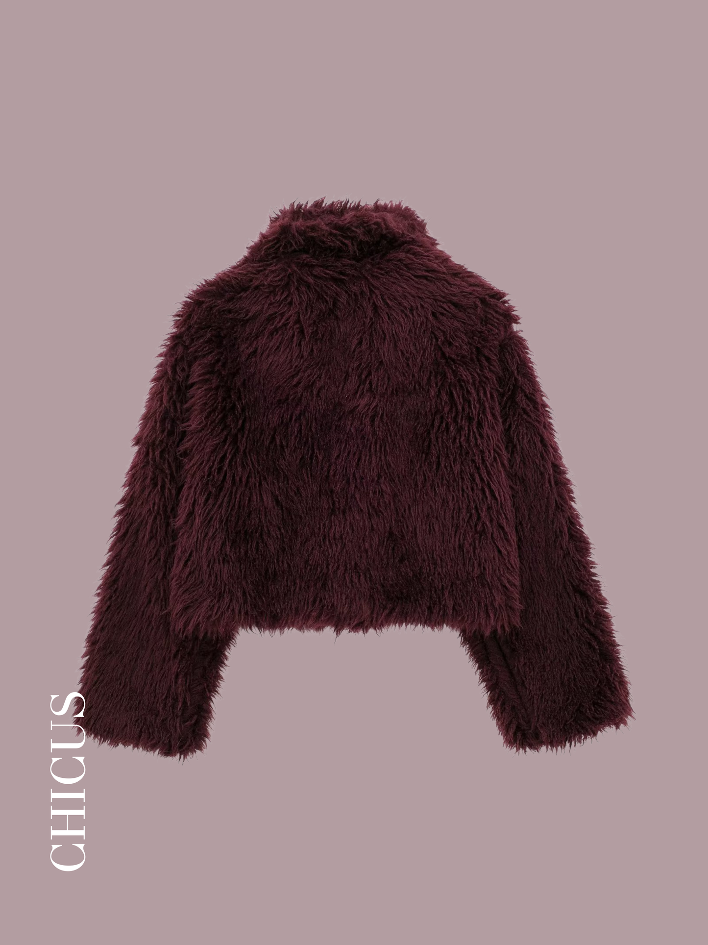 Bordo Exclusive Kadın Kürk Ceket