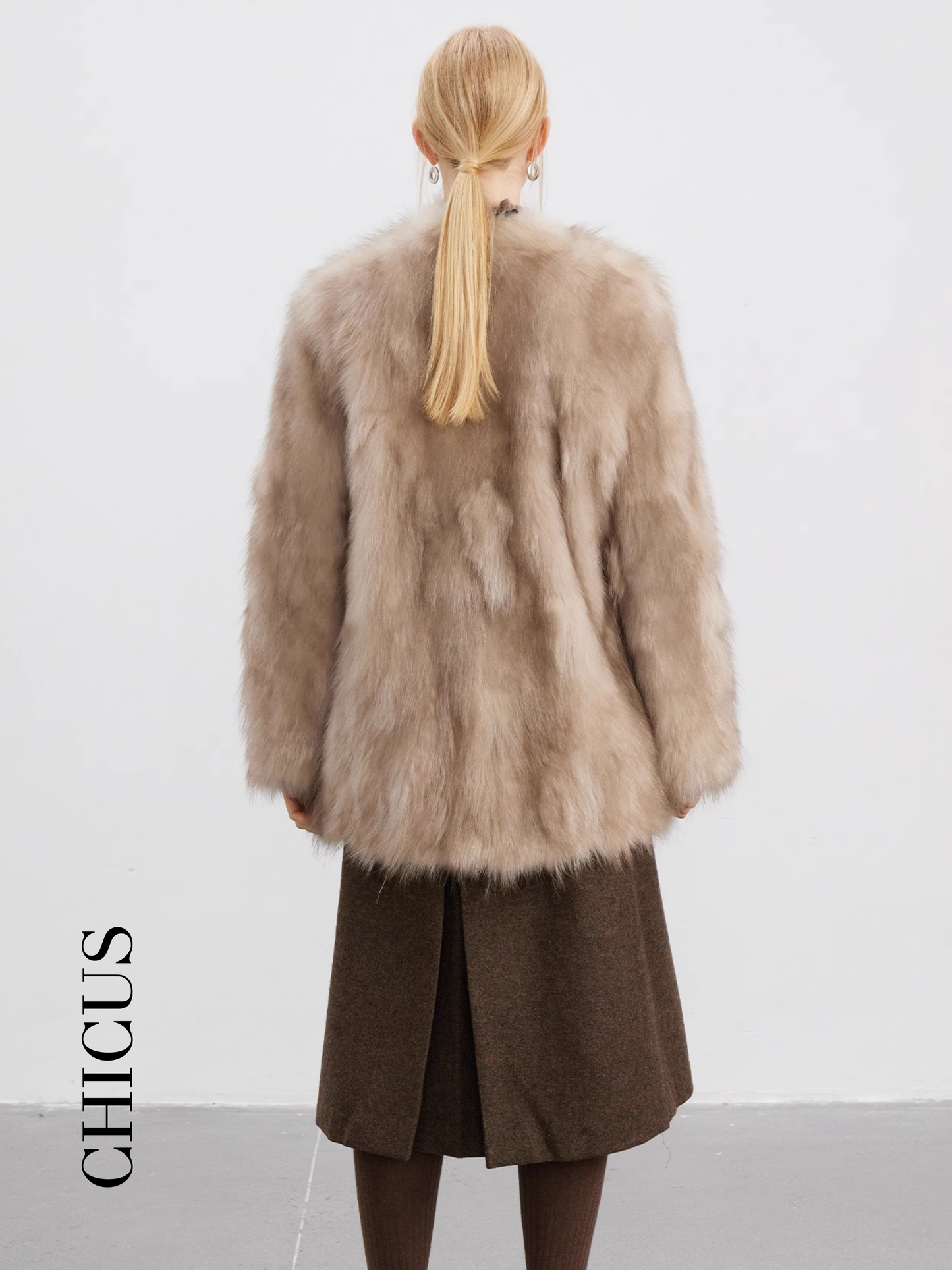 Altın Rakun "Günışığı" Kadın Kürk Ceket