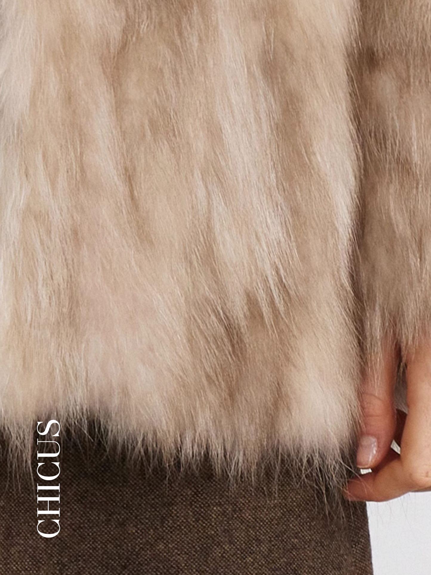 Altın Rakun "Günışığı" Kadın Kürk Ceket