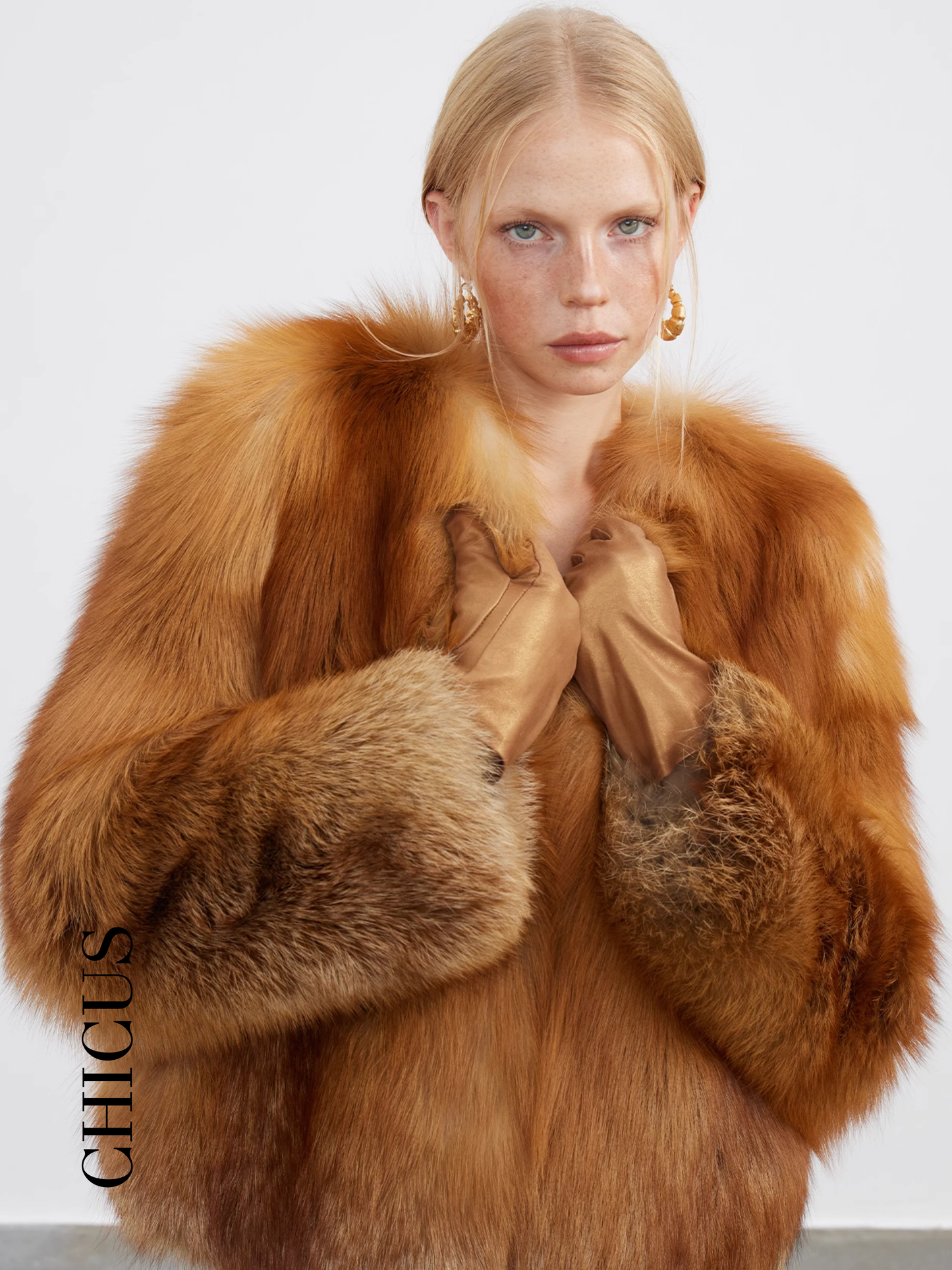 Kızıl Tilki "Tılsımlı Parlaklık" Kadın Kürk Ceket