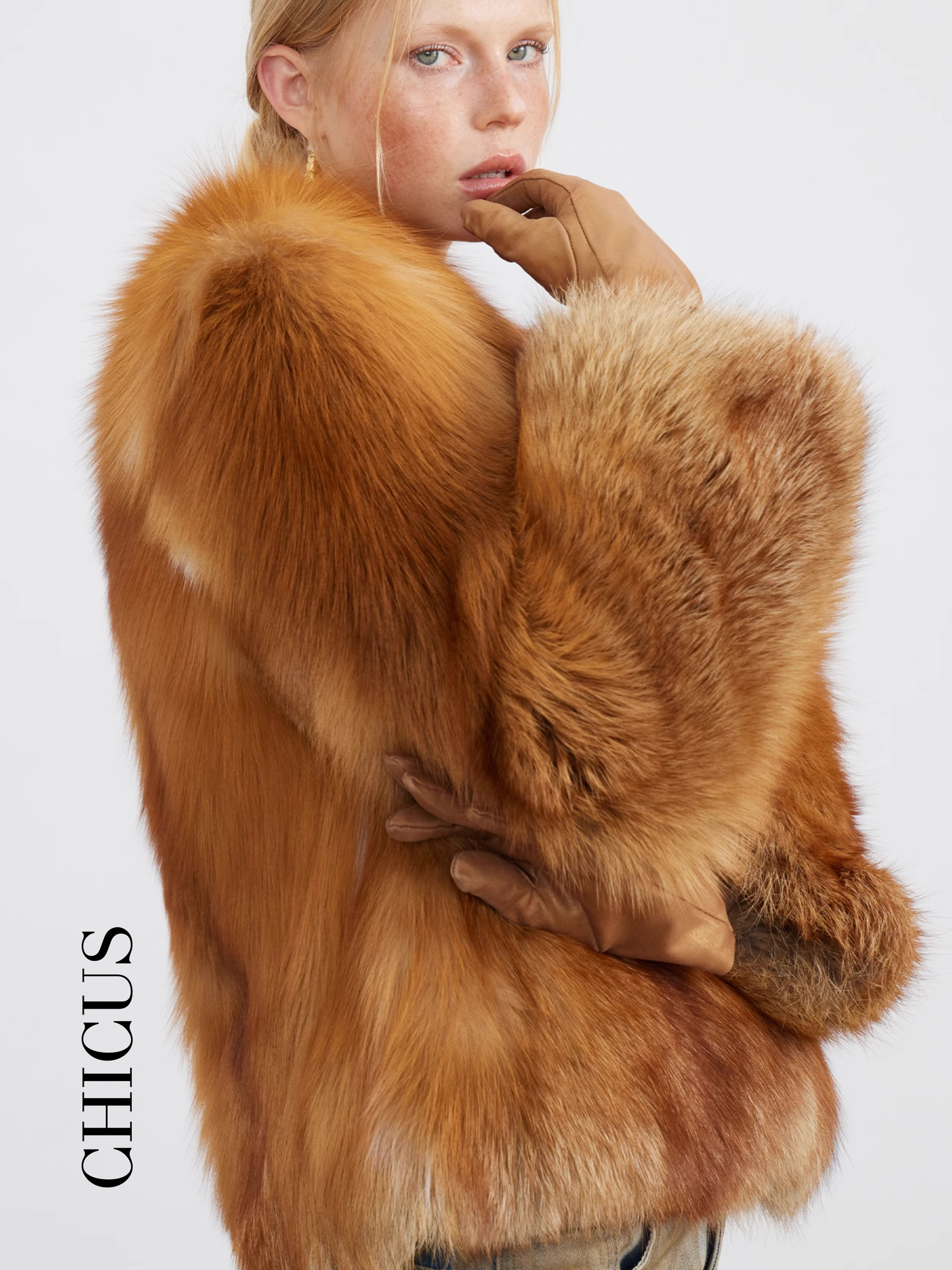 Kızıl Tilki "Tılsımlı Parlaklık" Kadın Kürk Ceket