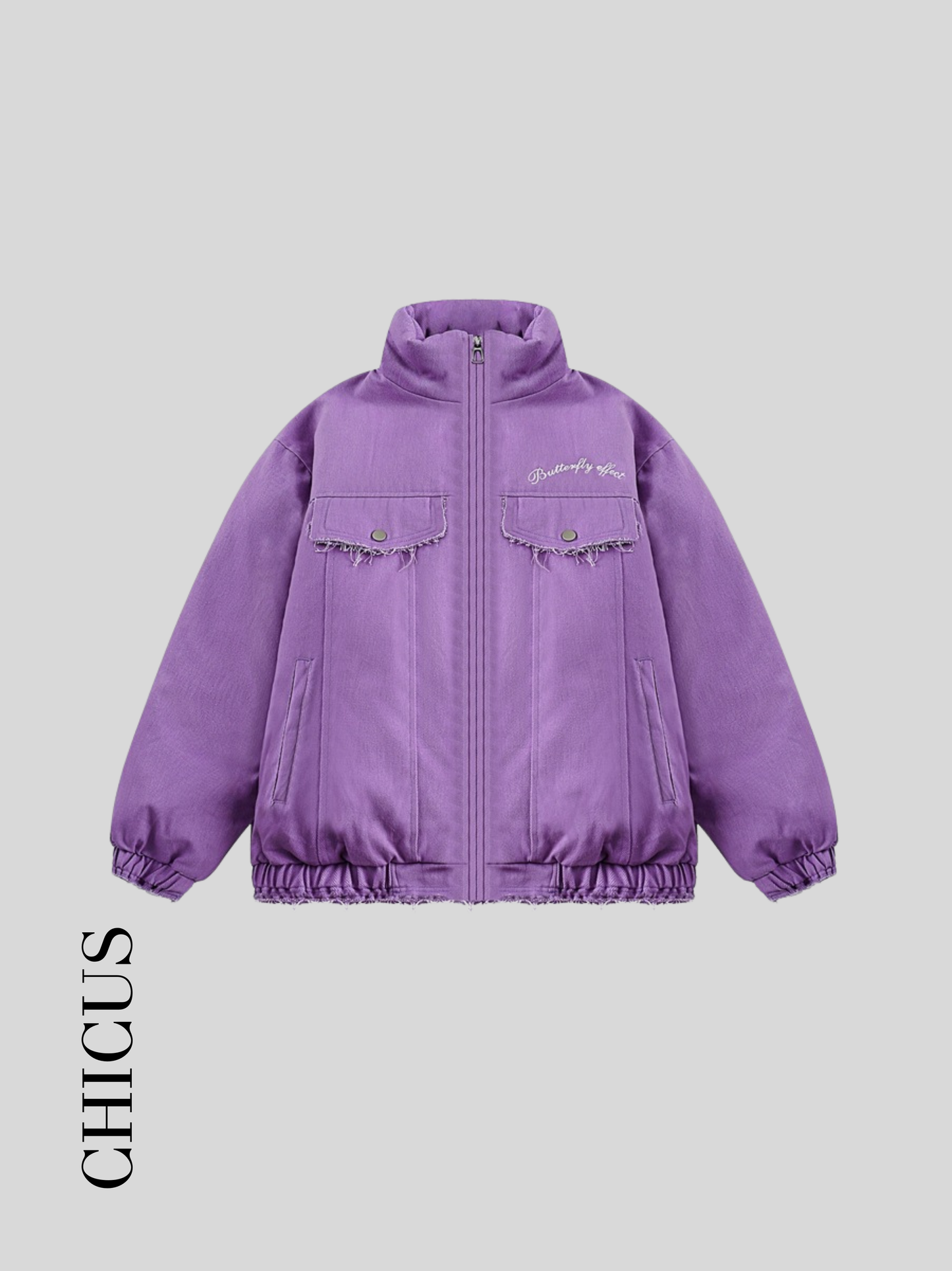 Butterfly Dream Kadın Kot Ceket Lavanta