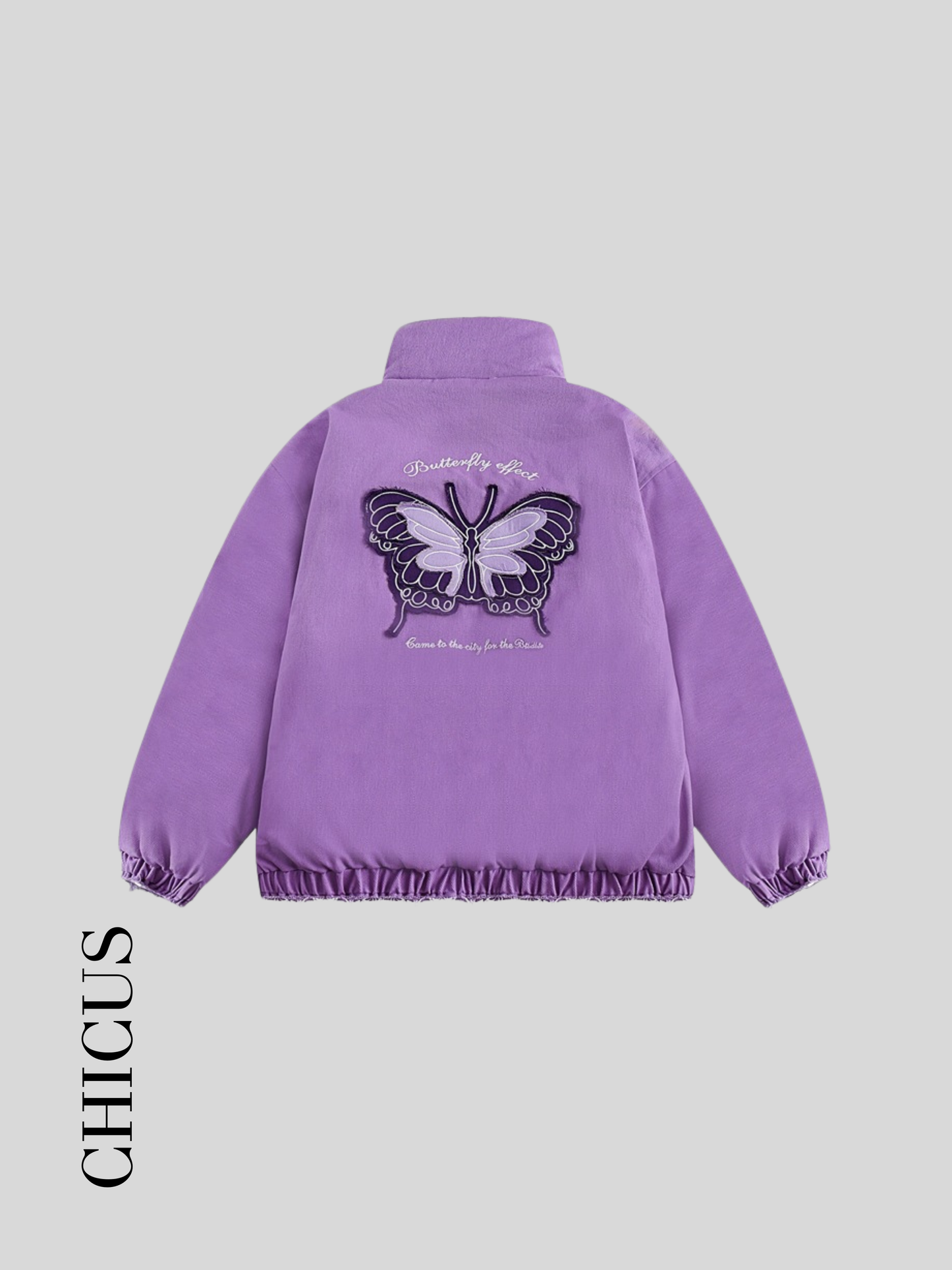 Butterfly Dream Kadın Kot Ceket Lavanta