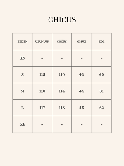 Yasmer Cream Kadın Kaban