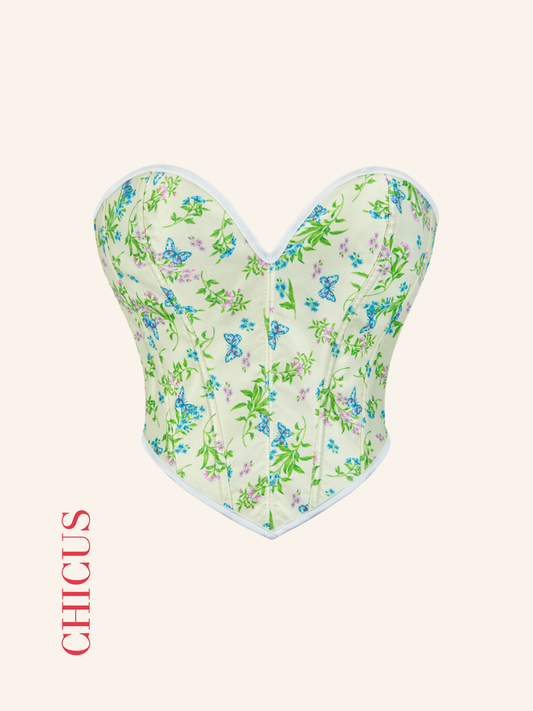 Straw Green Kadın Crop