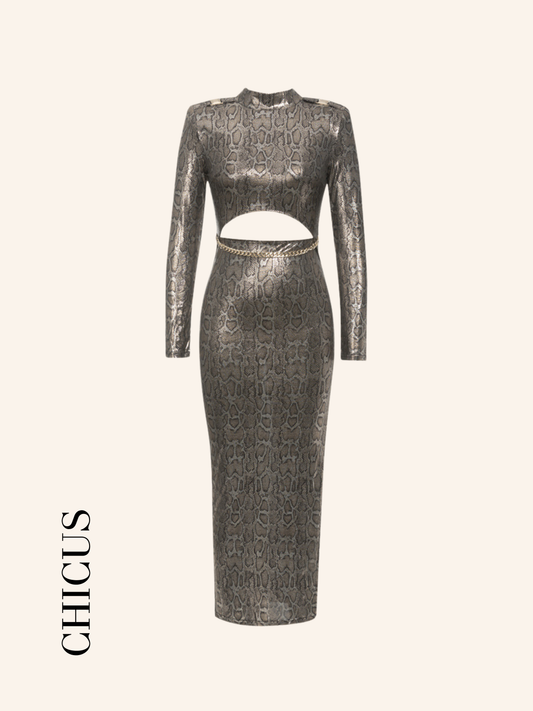 Serpent Leather Kadın Elbise