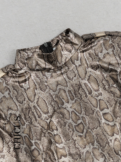 Serpent Leather Kadın Elbise