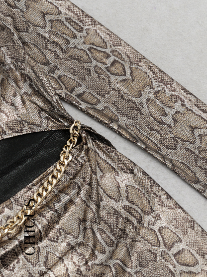 Serpent Leather Kadın Elbise