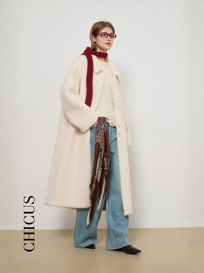 Yasmer Cream Kadın Kaban