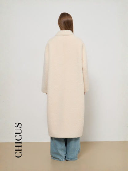 Yasmer Cream Kadın Kaban