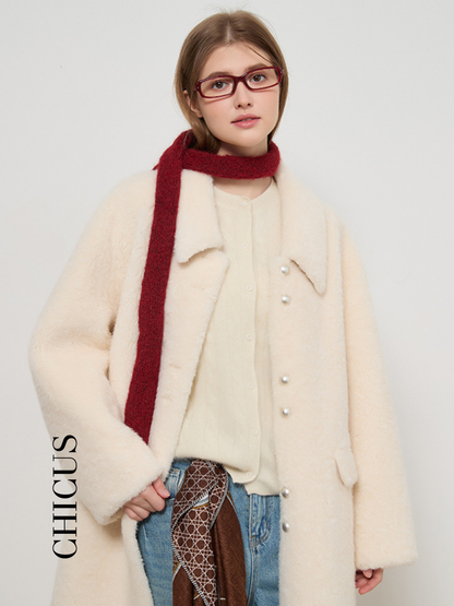 Yasmer Cream Kadın Kaban